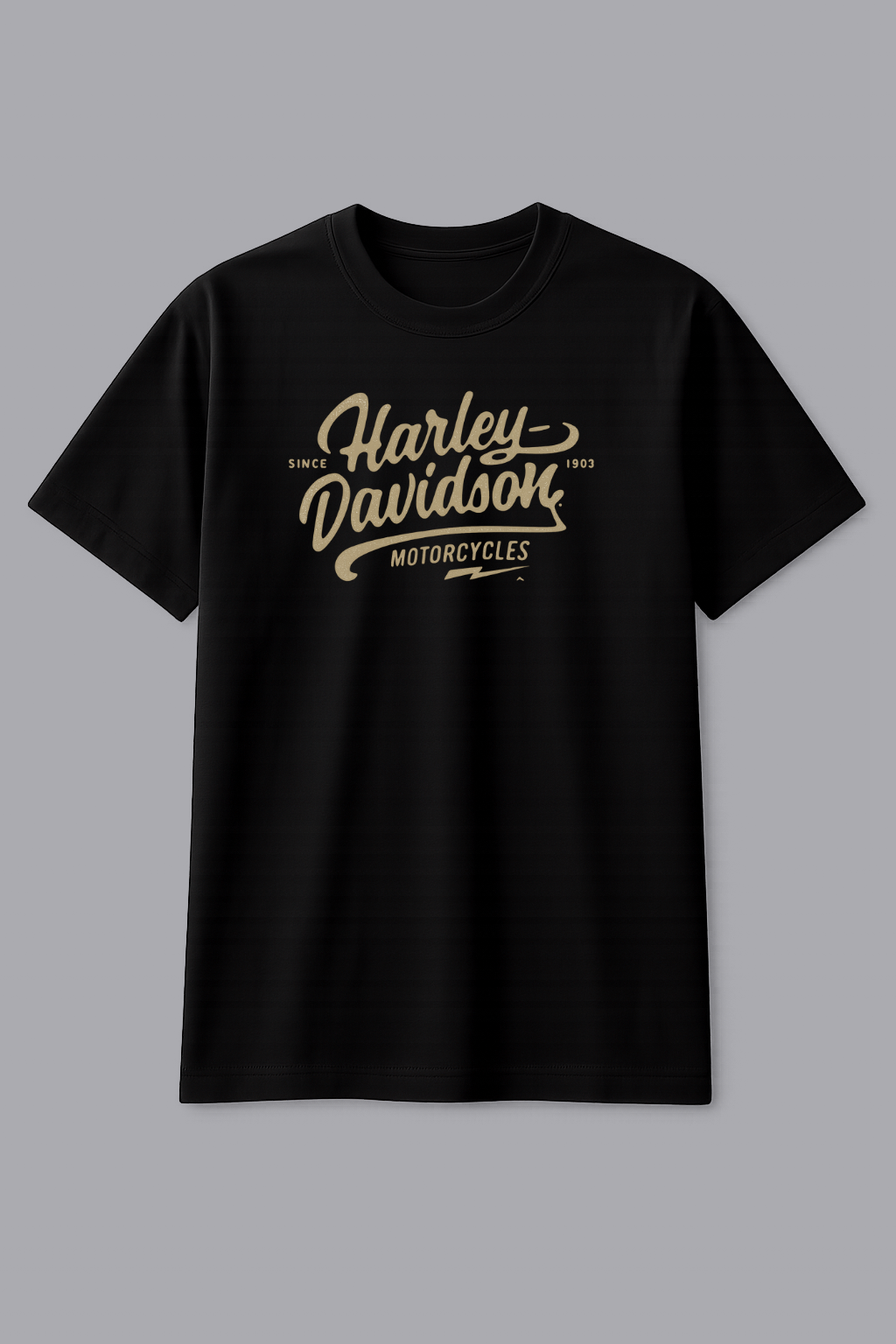Harley Davidson Graphic Tee - Black Oversized
