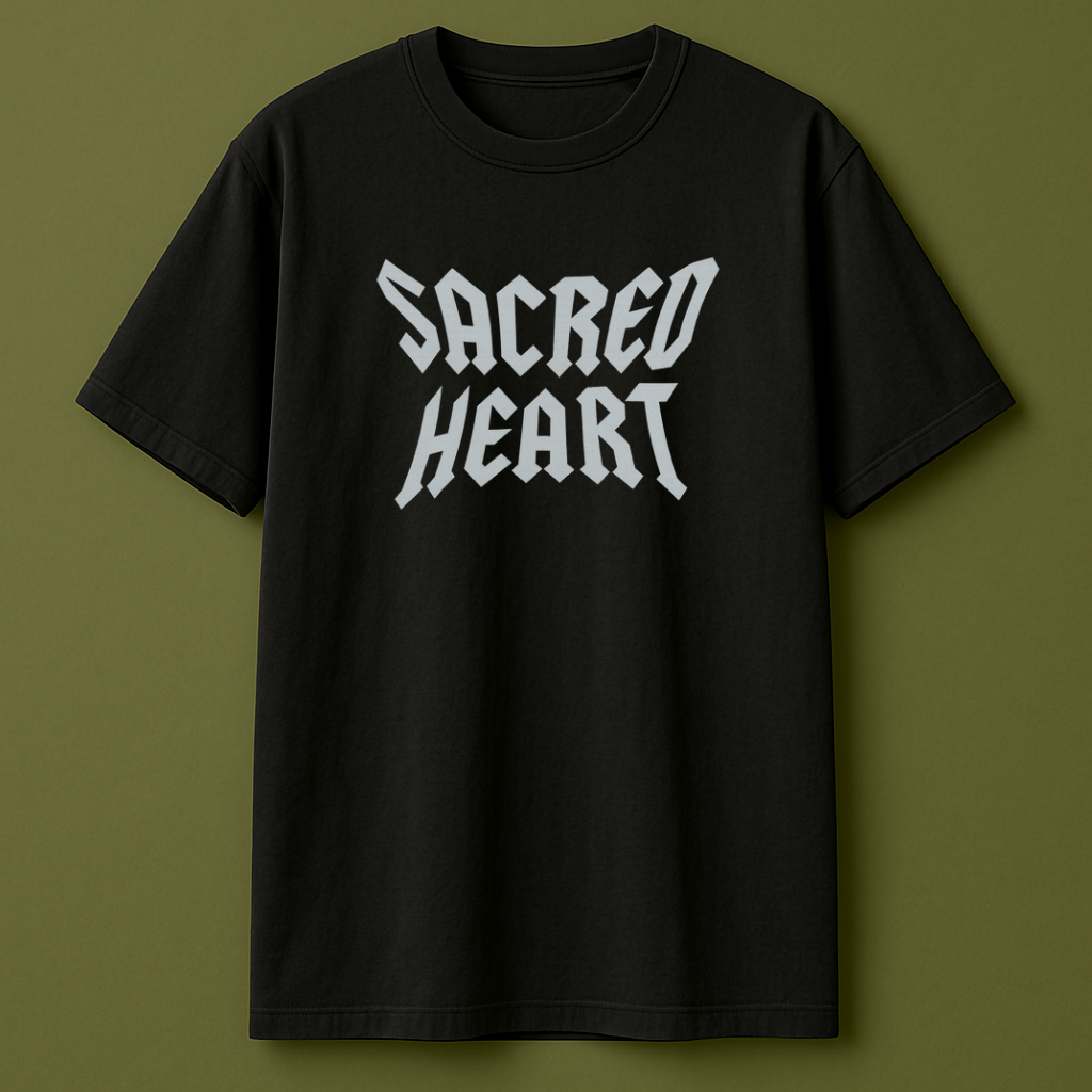 Sacred Heart Graphic Tee - Oversized