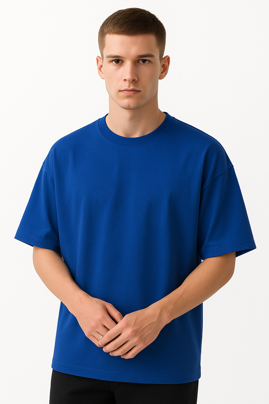 Royal blue Relax fit Cotton T-shirt