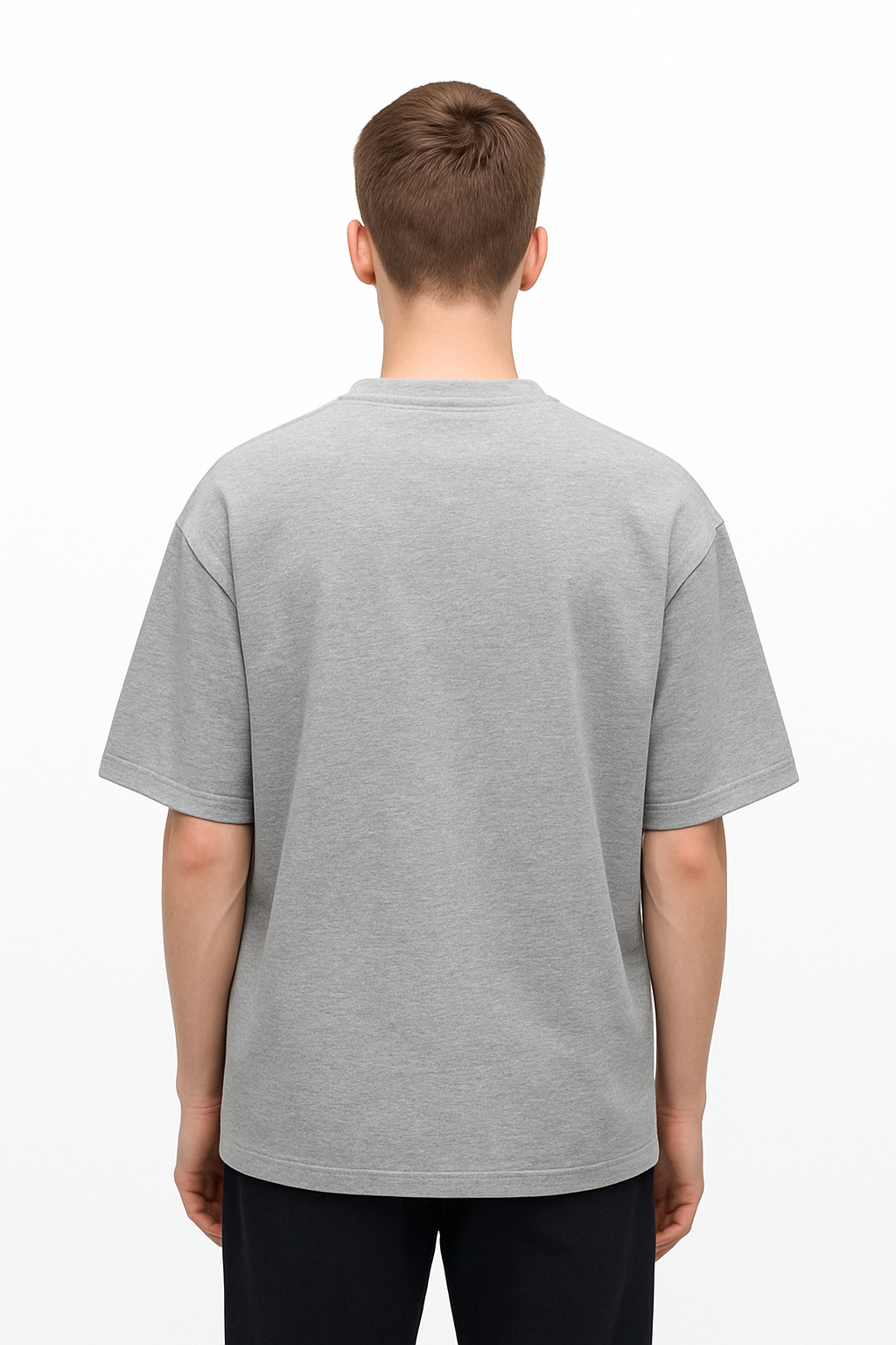 Heather gray Relax fit Cotton T-shirt
