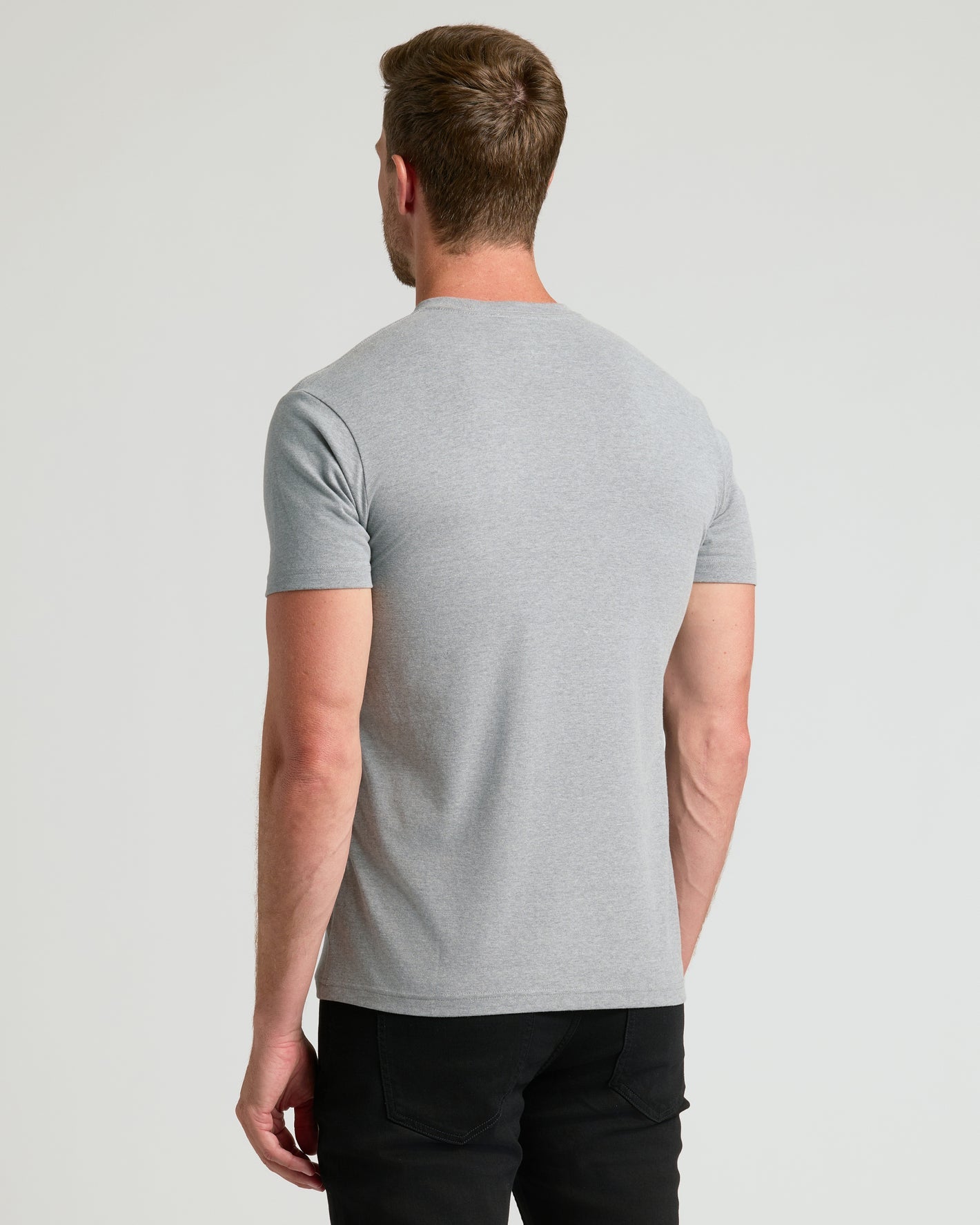 Heather Gray Regular fit Cotton T-Shirt
