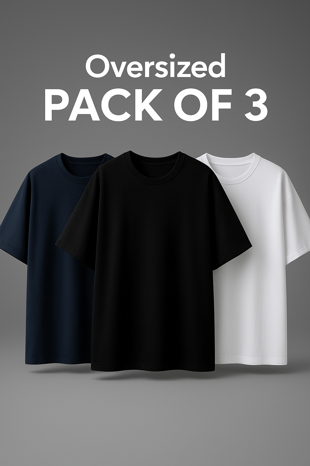 Pack of 3 Drop Shoulder Tees