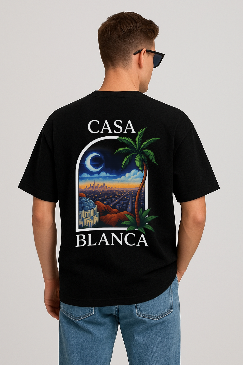 Casa blanka 2 Graphic Tee - Black Oversized