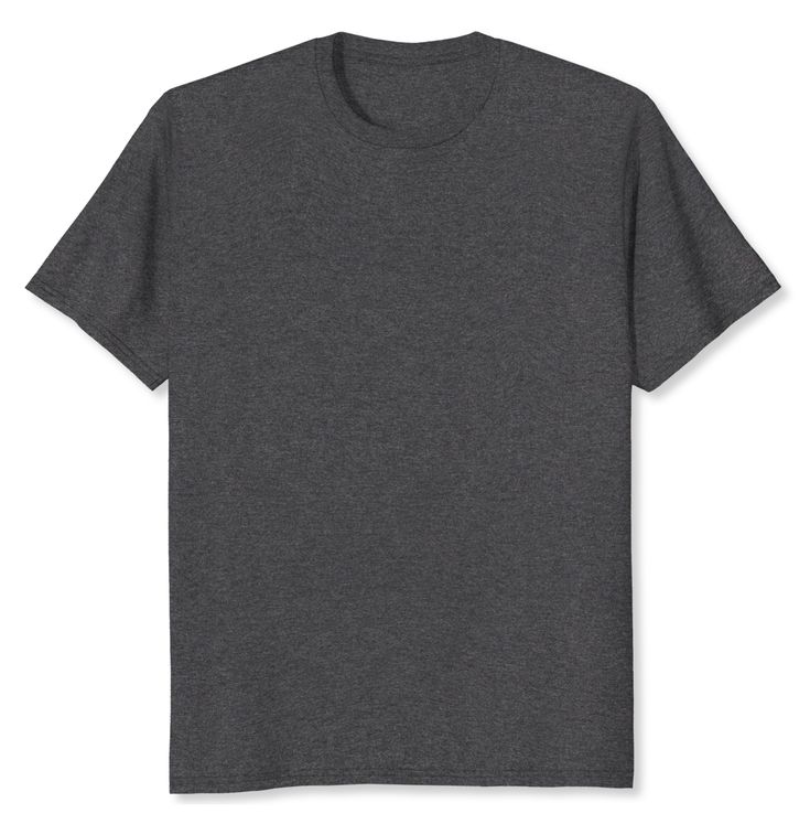 Charcoal Heather Gray Regular fit Cotton T-Shirt