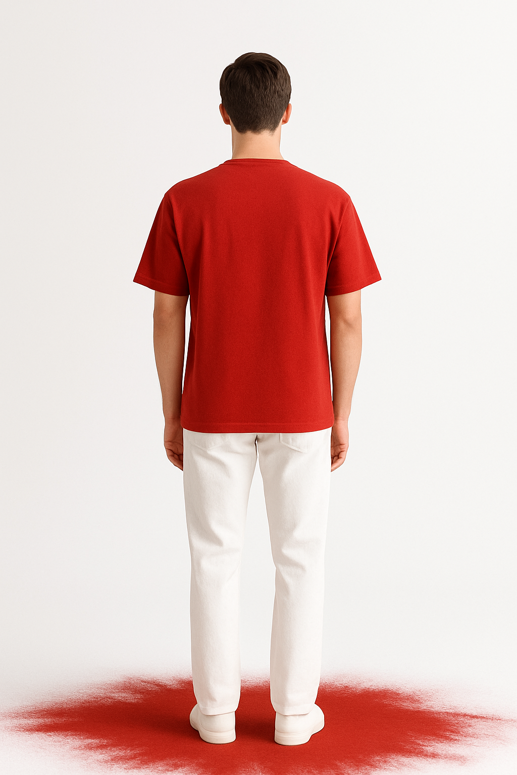 Red Relax fit Cotton T-shirt